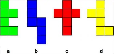 Quelle figure, a, b, c, ou d, est diffrente des 3 autres ?