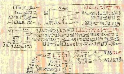 Les gyptiens, galement, ont essay de connatre ce fameux nombre. Ils sont arrivs  la valeur de :