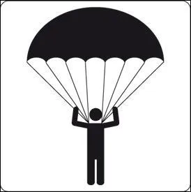 En cas de chute, je dploie mon :