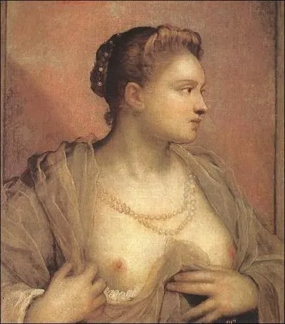 Cette trs belle courtisane romaine (d'origine vnitienne) aurait t la dernire matresse du pape Pie IV qui mourut d'pectase dans ses bras en 1565. On ne sait pas grand chose sur ce personnage sinon sa date de naissance. Elle fut modle pour peintre et sculpteurs, et aurait notamment servi de modle au Tintoret pour ses tableaux. Qui est-ce ?