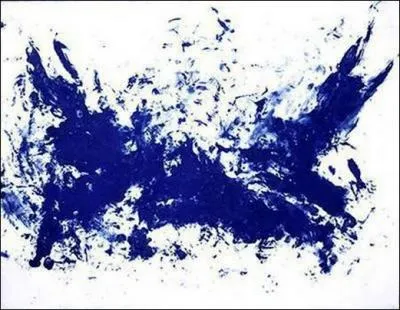 Voil un peintre qui s'est fait connaitre pour son bleu, le tableau 'la grande bataille' est une de ses oeuvre, de qui parle-t-on ?