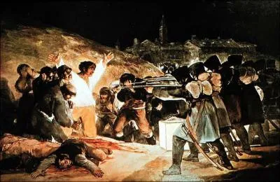 Qui a peint 'Les excutions sur la colline Principe Pio' ?