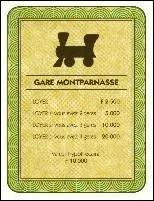 Quelles sont les quatre gares du jeu ?