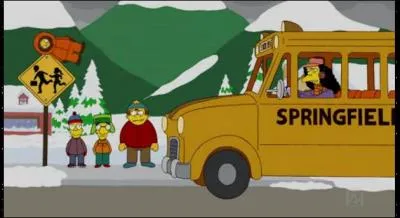 Lors d'un pisode, Otto coule le bus dans un lac avec des mannequins d'enfants  l'intrieur. Quel est le numro du bus ?