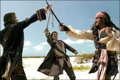 Jack Sparrow, Will Terner et James Norrington veulent la cl mais, pour ouvrir quoi?