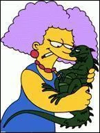 Patty et Selma reoivent en hritage de leur tante Gladys un iguane. Comment s'appelle ce reptile ?