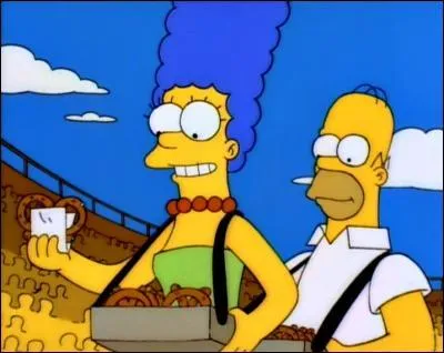 Marge achte une franchise dans la confection de bretzels : combien Cletus Spucker a-t-il de tickets pour un bretzel gratuit ?
