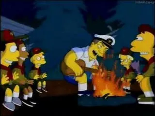 Quel objet Homer vole-t-il  Ernest Borgnine lors de l'pisode  Scout un jour, scout toujours  ?
