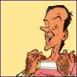 Dans  Oblix et Compagnie  le Romain ... essaie de corrompre Oblix en lui achetant de nombreux menhirs.