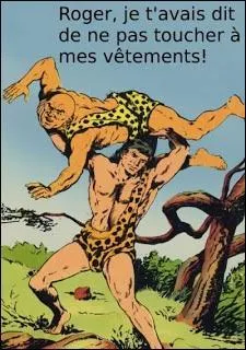 Qui est cet  homme-singe  vivant dans la jungle accompagn notamment du prestidigitateur Rasmus, du jeune Yy coiff d'un casque MP et d'un kangourou ?