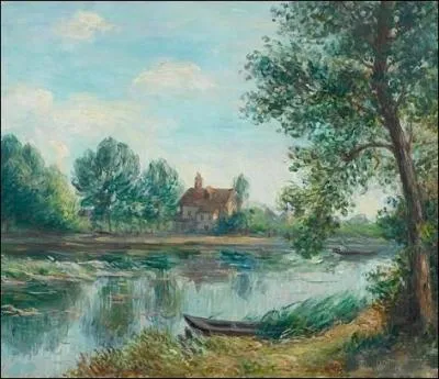 La rgion de Moret-sur-Loing eut notamment une incidence toute particulire sur l'oeuvre de ce peintre comme en tmoigne cette toile intitule  le Loing  St Mamms ...