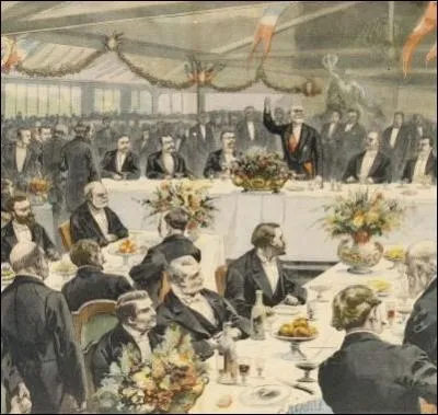 Dans la ligne des clbres banquets rpublicains, a quelle occasion furent runis  Paris en septembre 1900, les 22 295 maires de France pour un banquet qui ncessitt pas moins de 500 boeufs, 2 500 poulardes et 2 tonnes de saumon ?