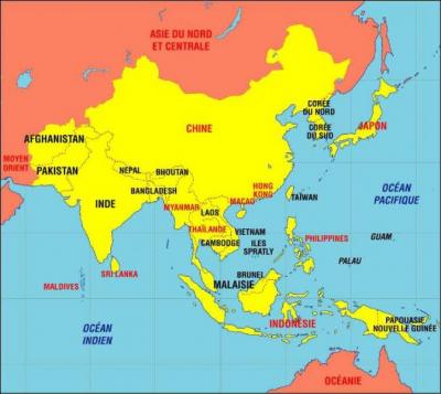 Parmi les 15 pays les plus peupls au monde, combien d'entre eux sont-ils localiss en Asie du Sud et de l'Est (hors Russie) ?