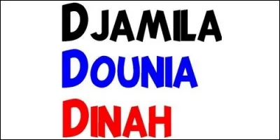 Quel prénom d'origine arabe signifie "belle" ?