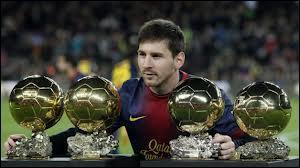 O a jou Lionel Messi, 4 fois Ballon d'or en 2009, 2010, 2011 et 2012 ?