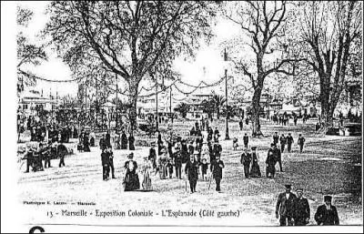 Quand eut lieu la permire Exposition coloniale de Marseille, qui est galement la premire exposition coloniale organise en France.