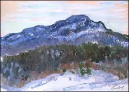 Quel peintre a reprsent  Le mont Kolsaas  lors d'un sjour en Norvge en 1895 ?