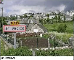 Nous entrons dans la commune de Saint-Urcize (Auvergne), situe dans le dpartement n ...