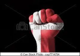 Quel est le drapeau maquill sur ce poignet ?