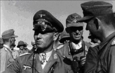 Quel est le nom du chef de l'armée allemande (Afrika Korps) qui combattit en Tunisie, Cyrénaïque (Lybie), et en Egypte ?Plus tard il prit le commandement d'une partie des troupes allemandes dans les Balkans puis en Normandie.