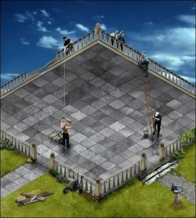 Combien y a-t-il de personnes sur la terrasse ?