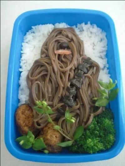 Les mamans dbordent d'imagination, soit pour faire plaisir aux enfants, soit pour les convaincre de manger... Voici le plat  total Wookie , ralis en... ?