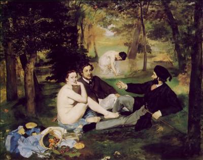  Le déjeuner sur l'herbe  fit un scandale quand il fut présenté par son auteur au Salon des Refusés en 1863. Qui en est l'auteur ?
