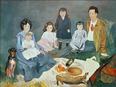 Quel peintre a représenté un de ses amis avec sa famille, dans ce tableau intitulé  La famille Soler  ?