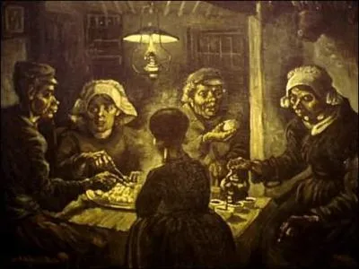 A quel peintre post-impressionniste nerlandais doit-on  Les mangeurs de pommes de terre , tableau trs raliste, peint en 1885 ?