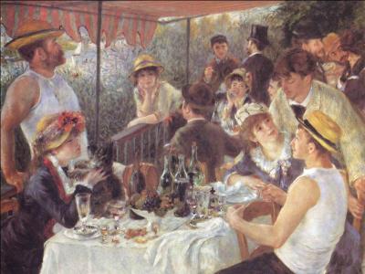 A quel peintre impressionniste bien connu doit-on  Le déjeuner des canotiers  ?