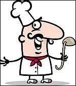 Grande cuiller  long manche et  cuilleron profond, utilise pour servir les potages.