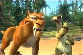 Quel est le nom du tigre  dents de sabre dans l' ge de Glace  ?