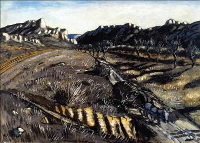 Ane sur un chemin dans la Montagnette.