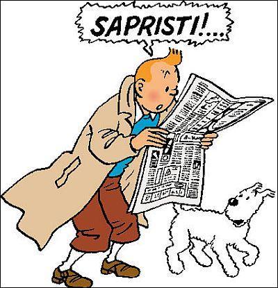 Qui est ce jeune reporter, toujours accompagn de son fox-terrier Milou, cr par Georges Rmi (alias Herg), le plus connu  ce jour dans le monde de la bande dessine franco-belge ?