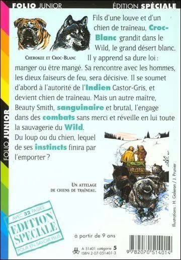 Qui est l'auteur du trs clbre roman Croc-Blanc ?