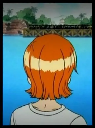 pisode 44 - Quelle est la dernire chose que fait Nami en quittant le village de Kokoyashi ?