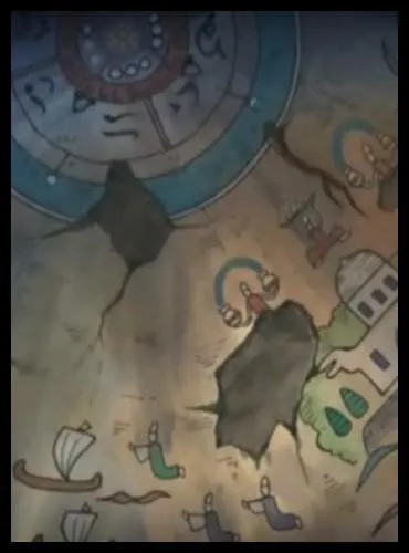 pisode 58 - Qu'est-ce que Luffy et son quipage trouvent sur l'le cache derrire le mirage ?