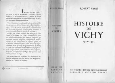 Quel est le nom de la thorie prne par l'crivain franais Robert Aron en 1954 dans son ouvrage  L'Histoire de Vichy  ?