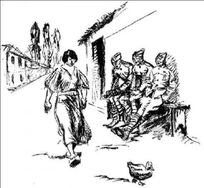 Un chant français interprété et modifié par de nouveaux alliés de la 1e Guerre mondiale. Il concerne une jeune personne d'un village français. Quel est-il ?