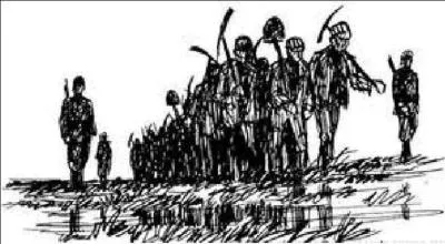 Voici le refrain d'un chant créé par des déportés dans les camps nazis (1933), "O, terre de détresse -/- Où nous devons sans cesse -/- Piocher (Piocher Piocher)" ! A vous de le trouver