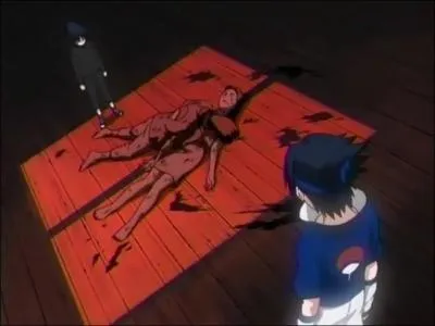 Quel est l'vnement illustr par la photo qui a traumatis Sasuke dans son enfance?