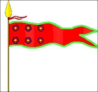 L'oriflamme (flamme d'or) est un petit tendard dont la partie flottante est termine en pointes. L'oriflamme tait ... sur les champs de bataille pour motiver les troupes.