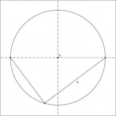 Un segment vaut 6, l'autre vaut 8, quel est la diamtre du cercle ?