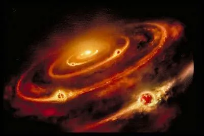 Le systme solaire existe depuis cinq milliards d'annes. Dans quel milieu a-t-il t form ?