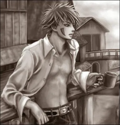 Qui est ce gars avec ces lignes rouge sur les joues?