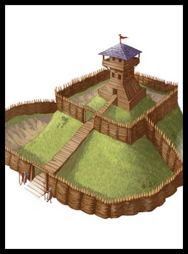 Au début du Moyen Âge, les premiers châteaux forts étaient plutôt construits en :