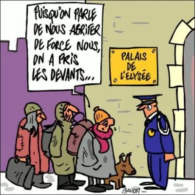 Chistine Boutin, ministre du Logement, a trouv la solution pour venir en aide aux SDF