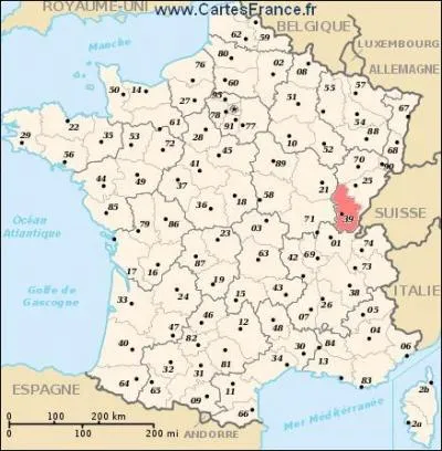 Quelle ville est situe dans le Jura ?