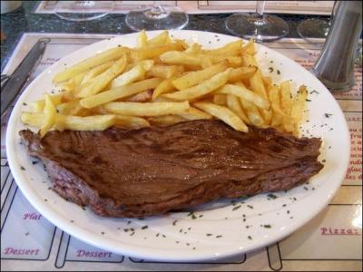 De quelle rgion est ce plat :  Le steak frites