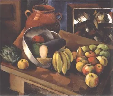 Peintre franais aux origines polonaises, ami de Modigliani, il est l'auteur de cette  Nature morte aux fruits  en 1913...